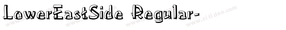 LowerEastSide Regular字体转换